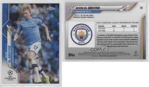 2019-20 Topps Chrome UCL Blue Bubbles Refractor Kevin de Bruyne #19
