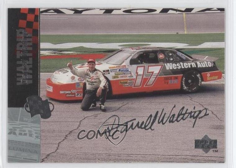 1995 Upper Deck Silver Signatures/Electric Silver Darrell Waltrip #48 HOF 0s5