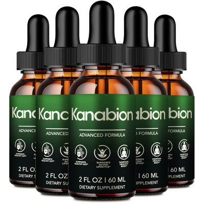 Kanabion Drops, Body Wellness & Energy Support Supplement (5 Pack)