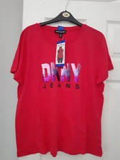 Women's DKNY Jeans T Shirt in Pink Size L - New With Tags