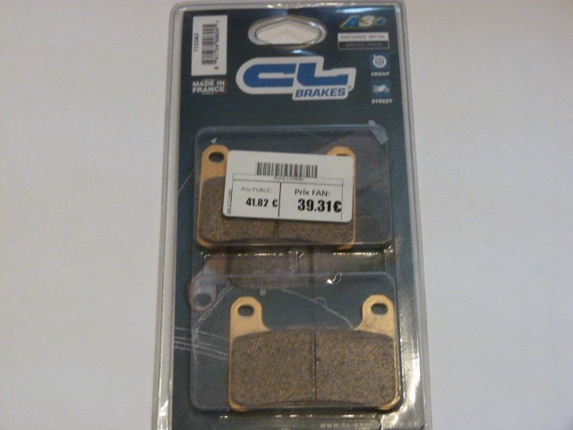 Plaquettes de frein CL BRAKES 1133A3 métal fritté Kawasaki Ninja ZX-4R