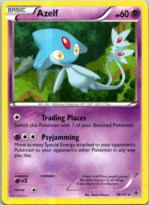 Azelf 38/101 Rare Plasma Blast LP