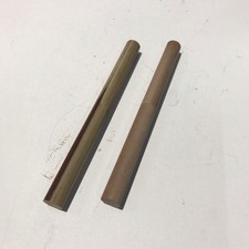 2x Rund 12 mm x 141 mm Hartgewebe Phenol  Pertinax  (P-21)