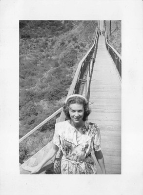 1945 Bachman Canyon Dickinson St Bridge 1940s Photo San Diego County Hospital CA