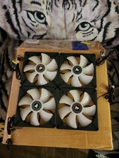 4 X Corsair iCUE ML140 RGB Elite 140mm PWM Premuim Magnetic Levitation Fans