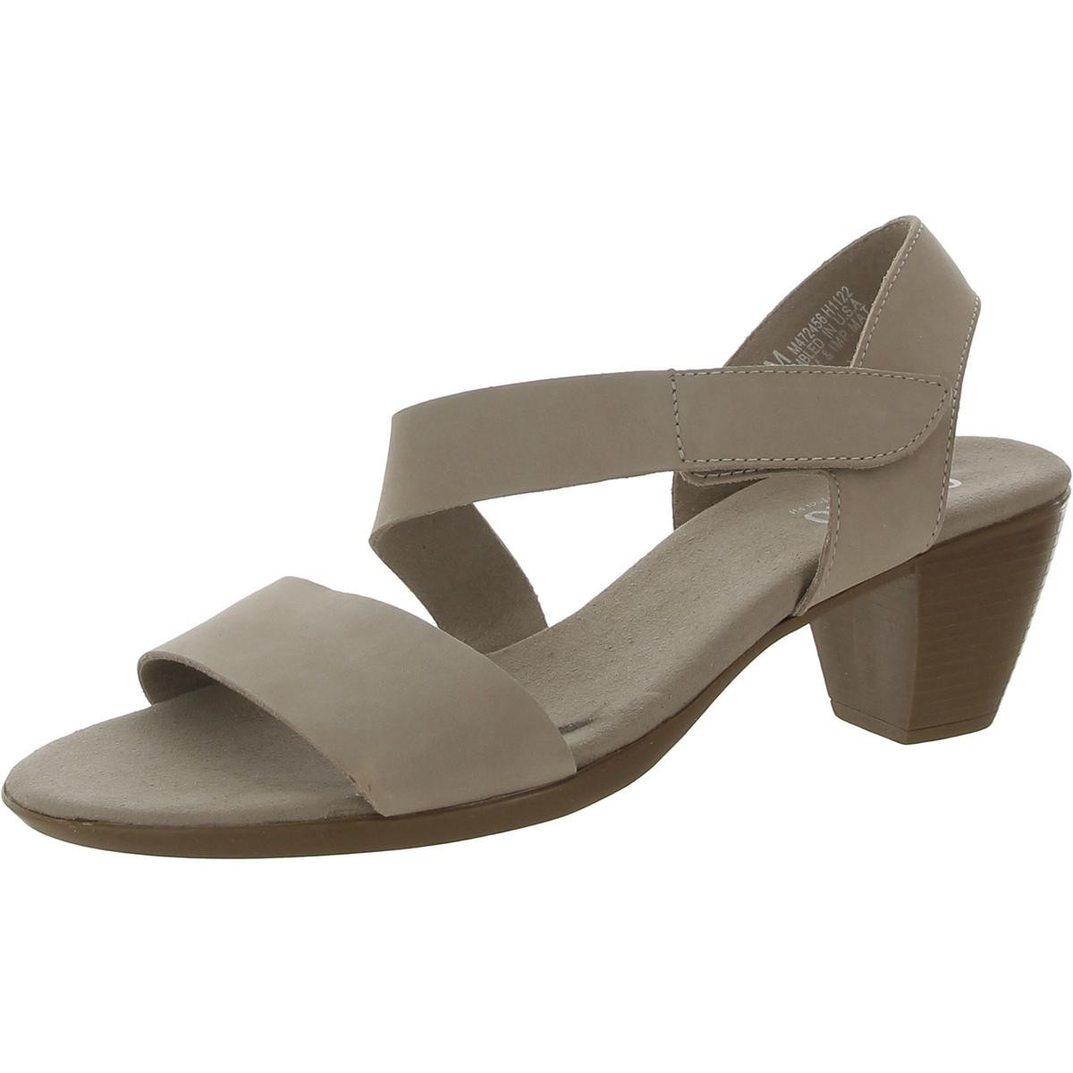 Женские бежевые кожаные босоножки на плоской подошве Munro 8.5 Medium (B,M) BHFO 9996