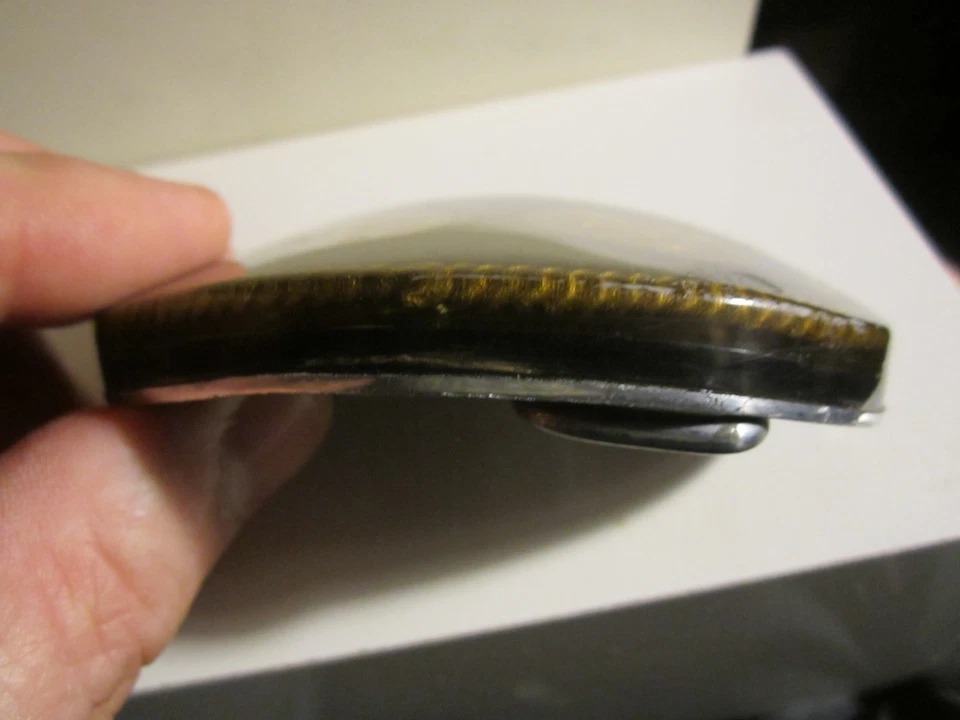 CINTURÓN MONEDA DOBLE DÓLAR HEBILLA 1979 Y 1980 LACA HEBILLA GRUESA - GW-26 Foto 4 de 4