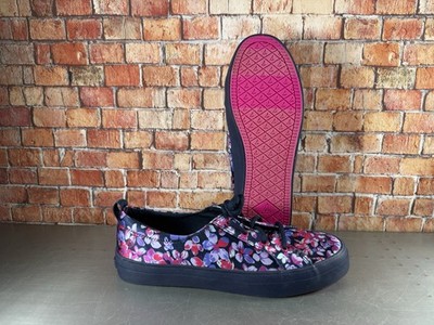 Sperry Crest Vibe 9 Floral Canvas Sneakers Pink Blue Lace Up Casual STS87000  