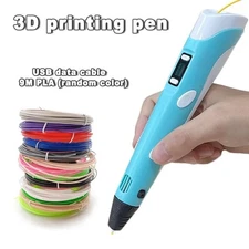 Electronic 3D Printing Pen with 9M PLA Filament High-Temp Intelligent Toy