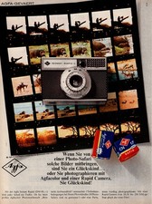 3w24265/ dekorative Reklame aus 1967 &ndash; AGFA - Isomat Rapid - Camera