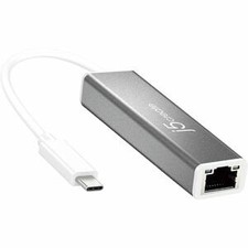 J5Create Jce133G Usb-C��� To Gigabit Ethernet Adapter Grey And White. Connectivi
