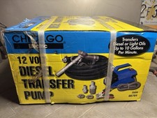 12V DC Electric Fuel Transfer Pump for Diesel Kerosene 10 GPM with Nozzle