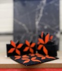 Vintage Plastic Canvas Coaster Set, Trivet, Napkin Holder. 7 Piece Set — photo 3