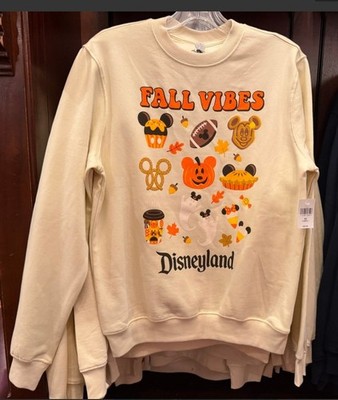 New Disneyland Resort Fall Vibes Pullover Sweatshirt for Adults L