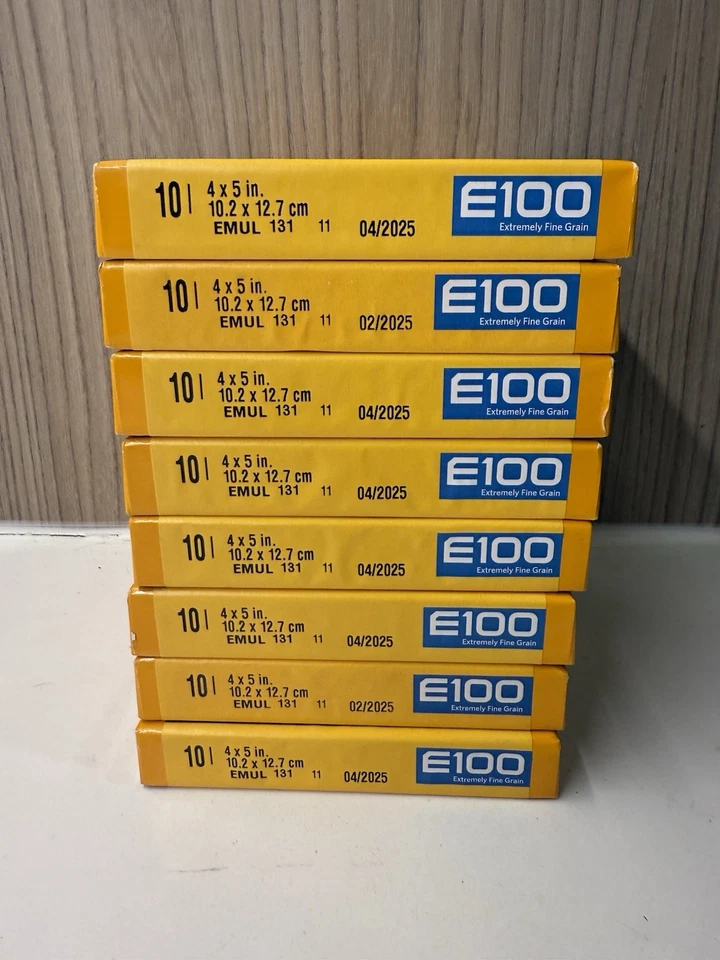 Lot 8x Boxes ( Total 80x Sheets) Kodak Ektachrome E100 4x5 Film, Cold Stored - Image 2 of 3