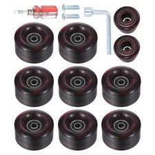 58x32mm Skate Wheels Bearings Skate Brakes Roller Skate Wheels Set Black Red