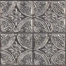 InHome NH3922 Camden Antique Silver Faux Tin Peel Stick Backsplash Tiles, M...