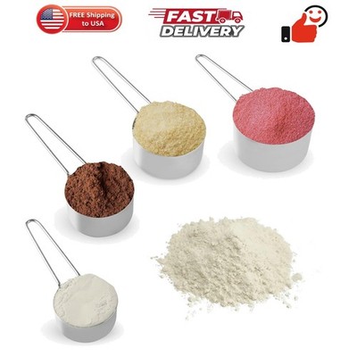 Stainless Steel Measuring Cups Set 4Pc Metal Culinary Couture For Dry Liquid ...