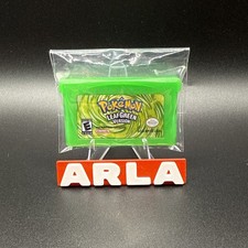 Pokemon Leaf Green Version Nintendo GBA Game Cartridge TESTED Minty