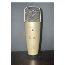 Behringer C-1U USB Condenser Microphone, Gold, Condenser Transducer Type