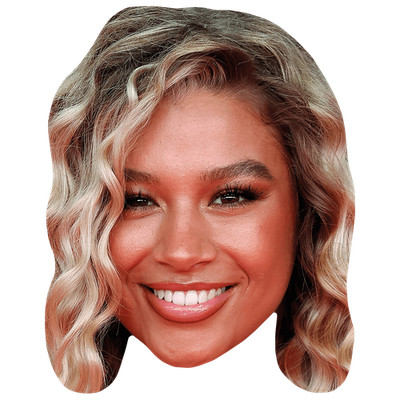 Molly Rainford (Smile) Celebrity Mask, Flat Card Face, Fancy Dress Mask