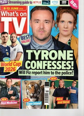 What s On TV June 6 - 12  2026 - Coronation Street, World Cup 2026, Tiger Island