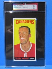 1964-65 Topps Tall Boys Hockey #23, CLAUDE PROVOST, Montreal Canadiens, KSA 5