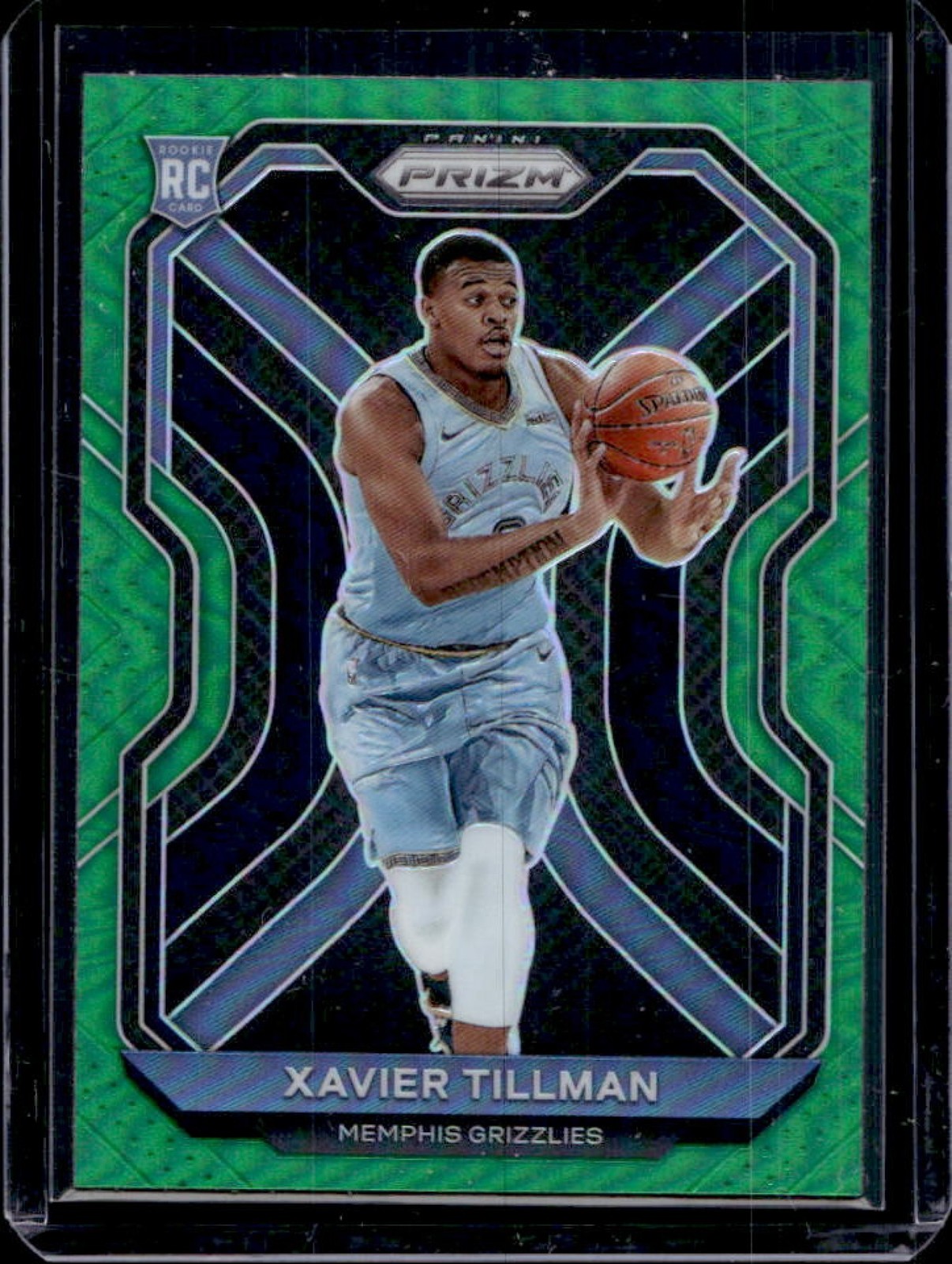 2020-21 Prizm Xavier Tillman RC Green Prizm Rookie #299 Grizzlies