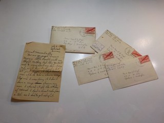 5 WW2 Letters Soldier Germany Holland Lot Army War Spokane Washington WWII