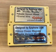 Epiphone Alnico Classic Humbucker Pickup Set 57CH HOTCH Front Rear Unused Tested