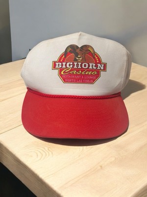 Vintage Bighorn Casino Hat North Las Vegas Red White Snapback Cap Mohr s