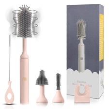 Electric Cleaning Brush with USB Rechargeable Electric Bottle Brush Cleaner a...