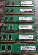 DDR2 1GB RAM Memory, Used, (X5 Pieces), SAMSUNG, Hynix, Various Brands