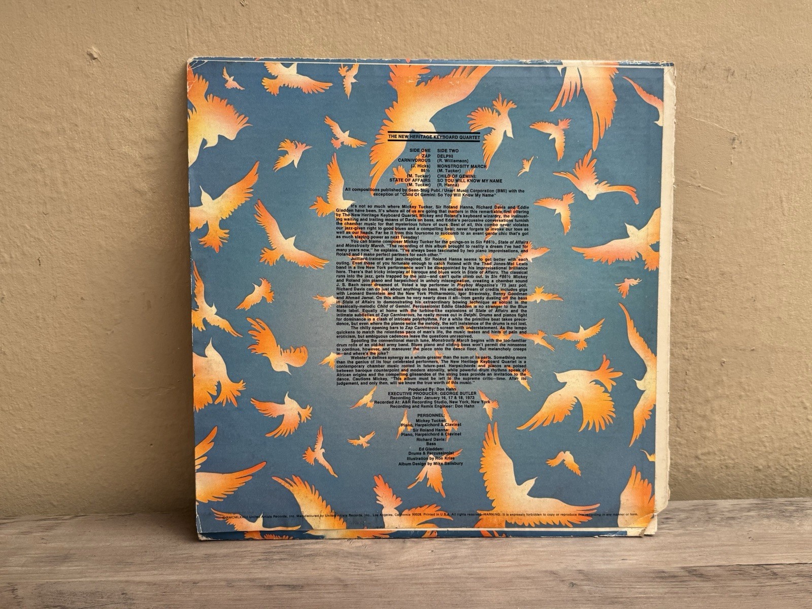 THE NEW HERITAGE KEYBOARD QUARTET SOUL JAZZ FUSION BLUE NOTE LABEL VINYL LP EX+