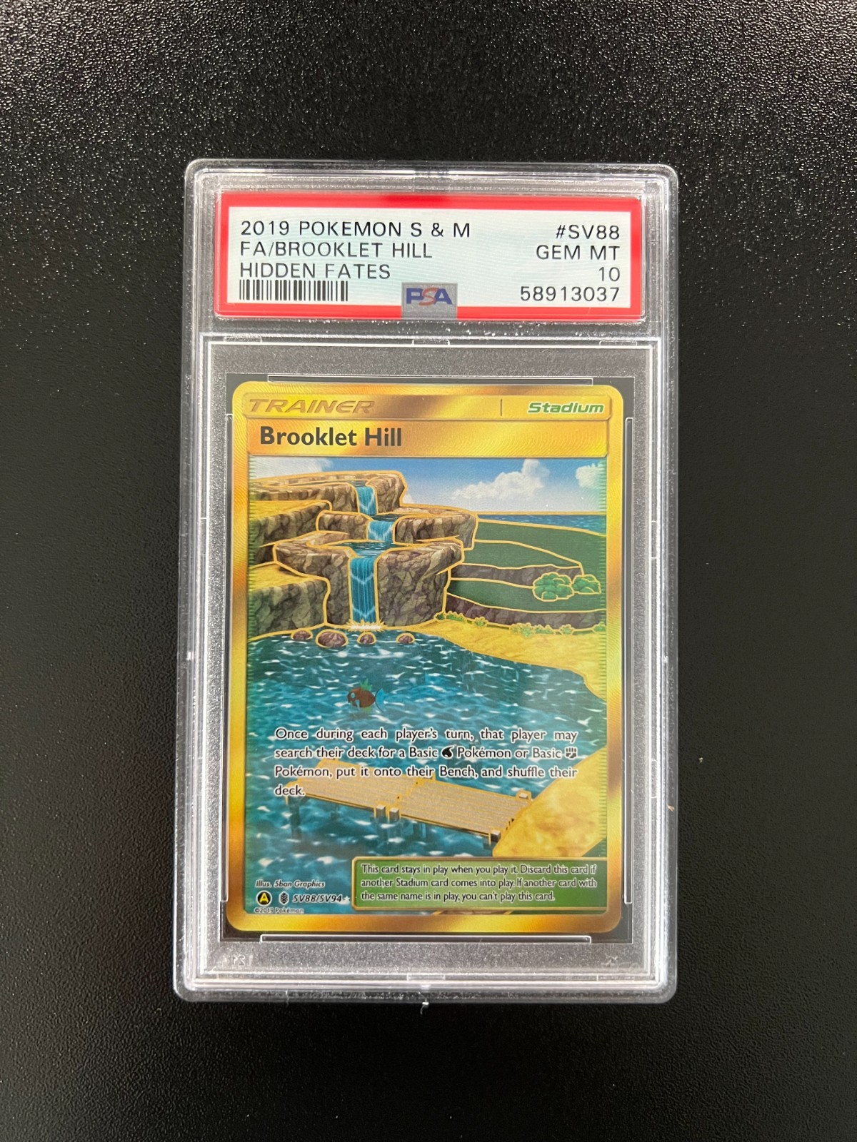 Brooklet Hill SV88/SV94 - Full Art - Hidden Fates Shiny Vault - PSA 10