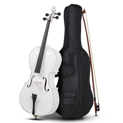 4/4 Size Cello Top Professional Basswood +Bag+ Bow+ Rosin + Bridge Fit Student