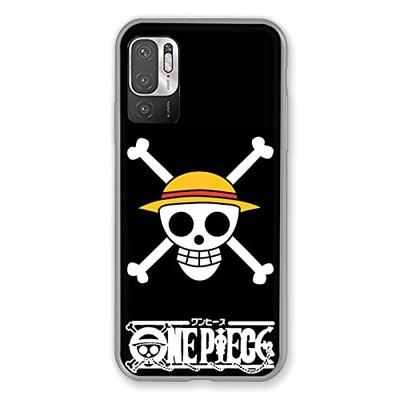 Zurück Fall für Xiaomi Redmi Note 10 5G   Manga One Piece Skull Schwarz