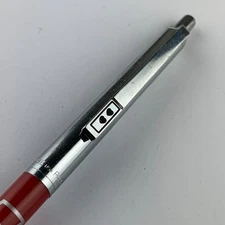 Vintage - Deep Red Paper Mate Double Heart Minor's Advertisement Pen - B11M