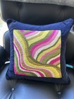 Jonathan Adler Bargello Waves Pillow Square Needlepoint Multicolor  17 x 17 — photo 9