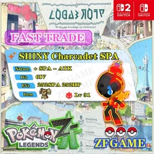✨6IV SHINY Charcadet SPA + EVS 🚀 POKEMON LEGENDS ZA ✨Online delivery⚡ALPHA