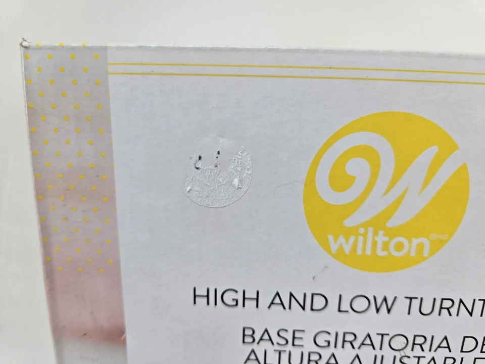 Wilton 高低装饰蛋糕转盘/支架展示 全新带盒 免运费  — 第 2/4 张图片
