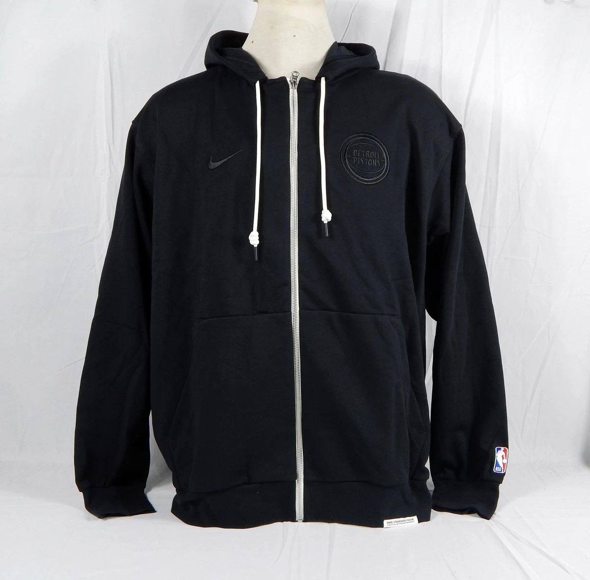 New Era Sweat à Capuche Detroit Pistons – 80% Coton/20% Polyester, Logo NBA Officiel, Homme