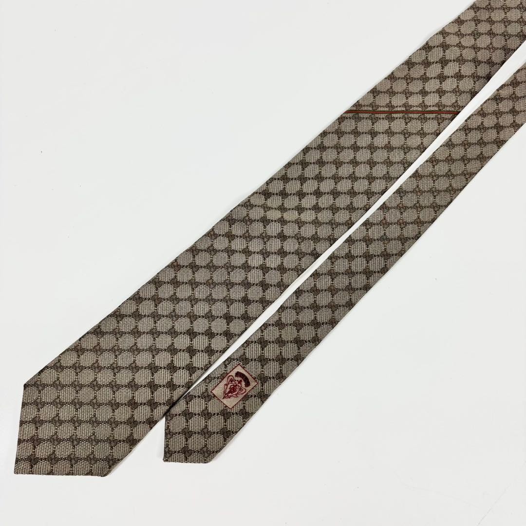Gucci GG Pattern Interlocking Sherry Line Necktie… - image 1