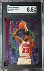 Michael Jordan 1995-96 NBA Hoops Hot List Card #1- SGC Graded 8.5 NM-MT+ Chicago