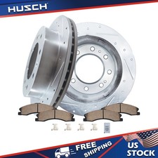 Chevy Silverado 2500 3500 Front Rear Brake Pads and Rotors Kit Ceramic Low Dust