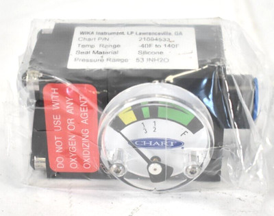 Chart 21094533 Beverage Tank Differential Pressure Gauge 0-53'' 1/8'' FPT Full
