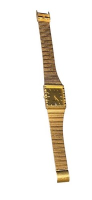 Vintage 1980 s Pierre Cardin Gold Tone Tank Rectangle Dress Watch Unisex 25mm