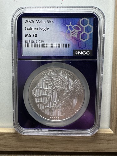 2025 Malta €5 Silver Golden Eagle NGC MS70 Bea Core Perfect Grade | eBay