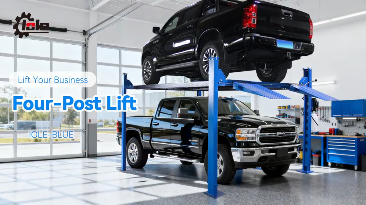 9000lb 4 Post Car Lift Extra 16FT Long 7FT Height with Moving