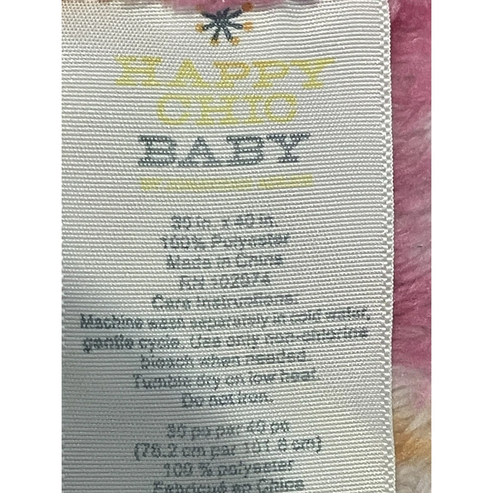 Manta polar Happy Chic bebé rosa naranja Jonathan Adler bebés R EE. UU. 30x41 Foto 4 de 4